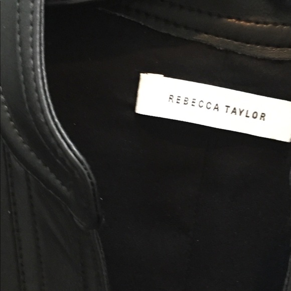 Rebecca Taylor Vegan Leather Dress - Picture 8 of 10